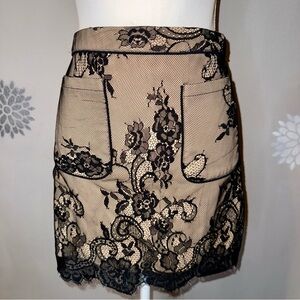 Abercrombie & Fitch Woman’s Size 0 Black Lace Mini Skirt Elegant Chic Y2K Goth